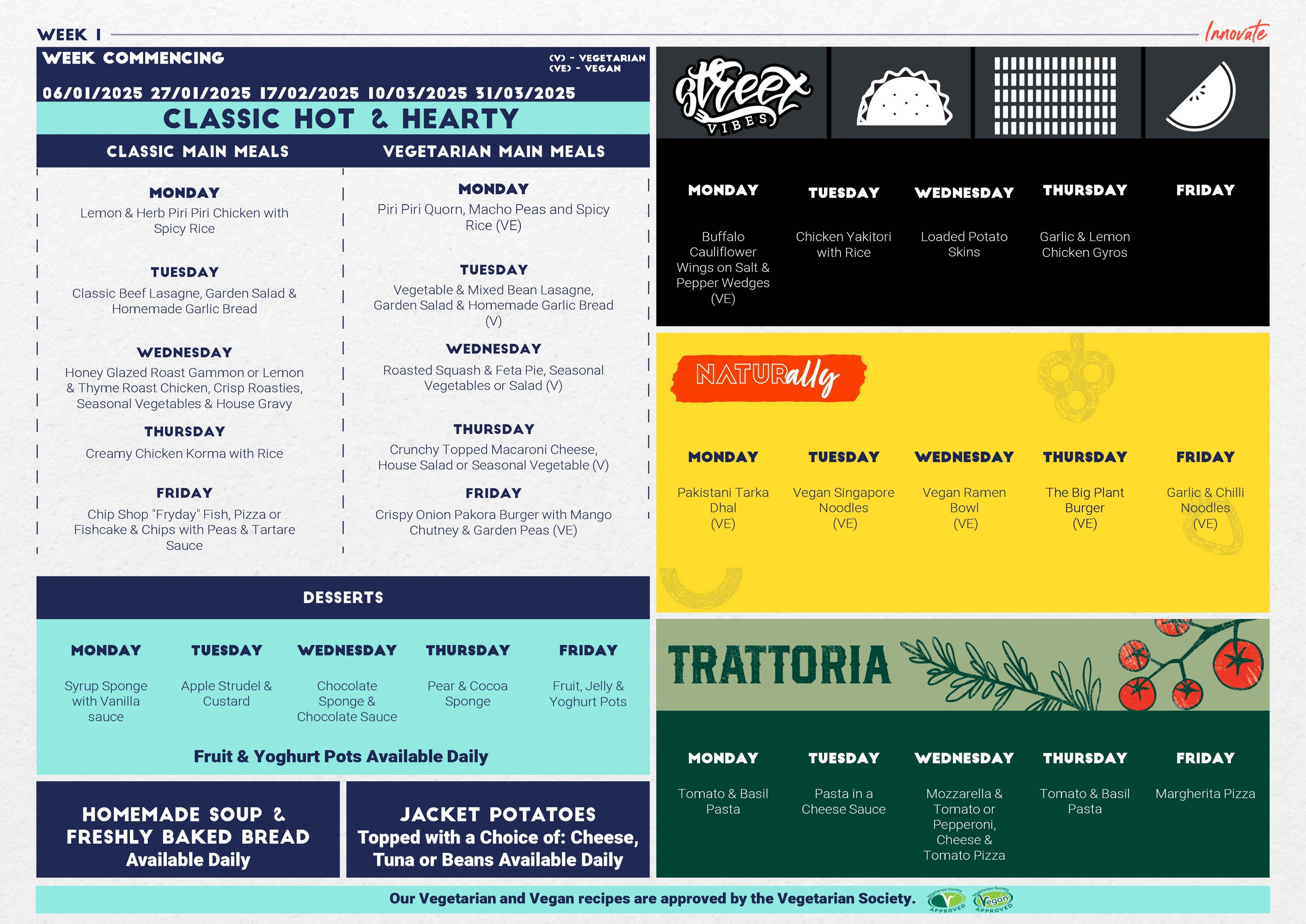 Innovate halal non halal restaurant menu page 1