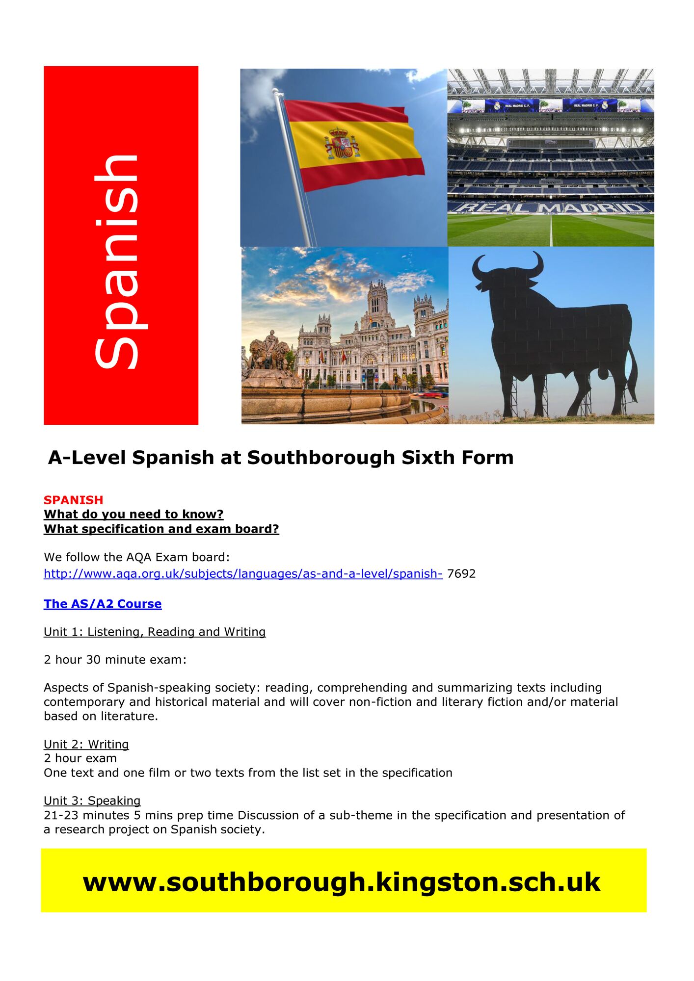 Spanish a level page 1