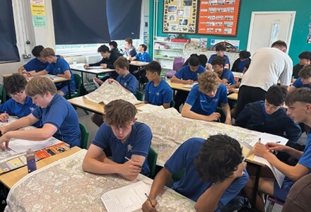 Year 10 geographers test hypotheses with fieldwork