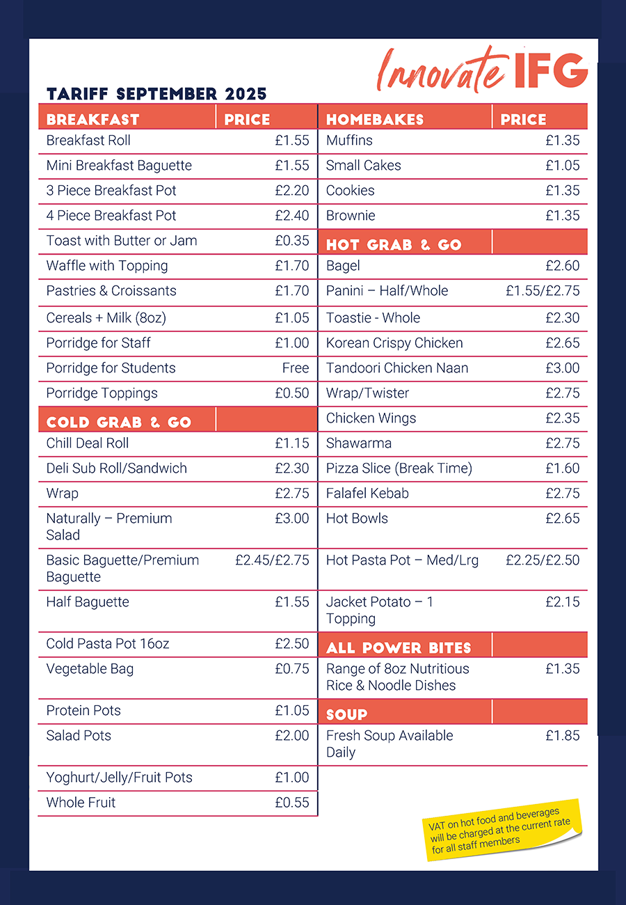 Tariff sept 25 2