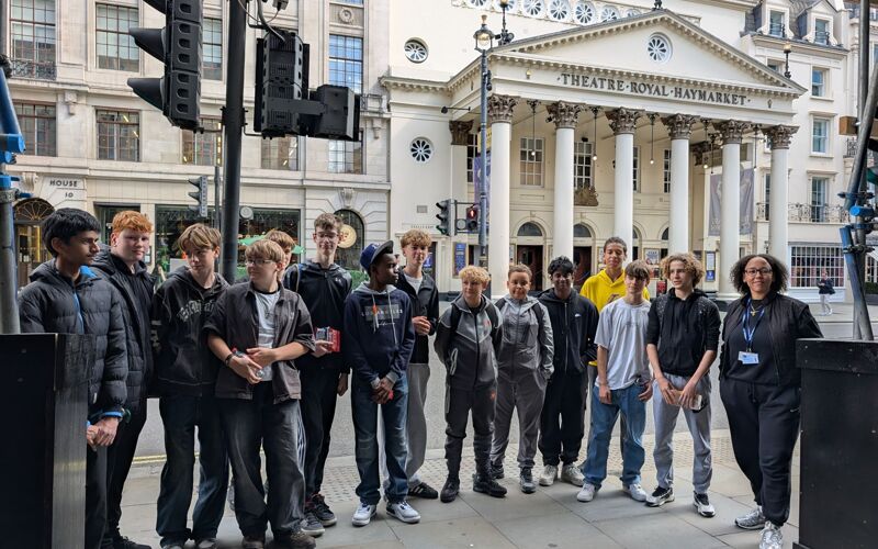 Drama students thoroughly enjoy technical workshop at the Criterion Theatre
