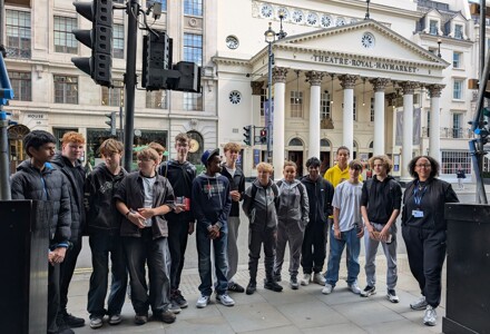 Drama students thoroughly enjoy technical workshop at the Criterion Theatre