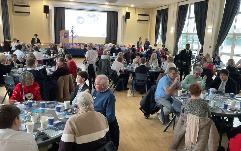 Southborough High School hosts special ‘thank you’ Christmas afternoon tea party for grandparents and other senior citizens living in the community