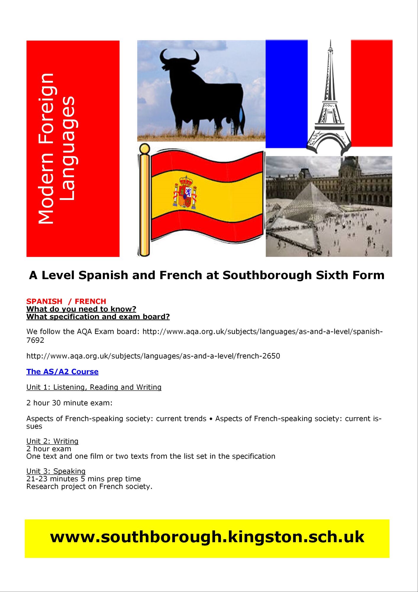 French and spanish alevels 01